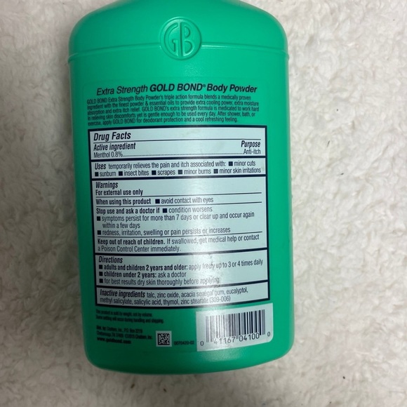 Gold Bond Body Powder Medicated Extra Strength 10 Oz WITH TALC Original Formula - Picture 2 of 3